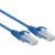 Excel MINI patchkabel UTP Cat 6 - BLÅ Udvendig diameter 3,8mm